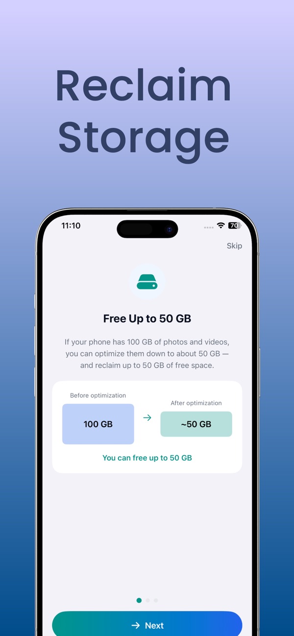 AI Optimizer screenshot — video optimization